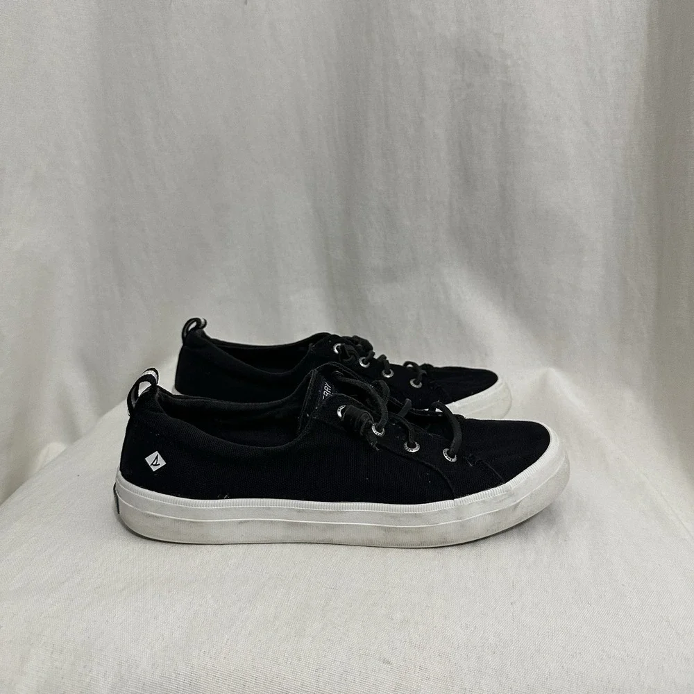 Sperry Womens Crest Vibe Sneaker Black STS99251 US Size 8 EU 39‎